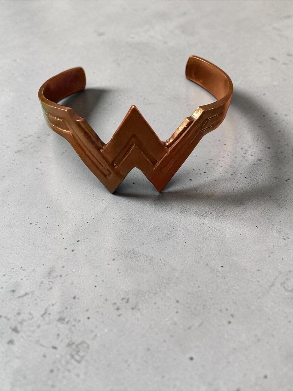 Copper-Tone Wonder W Cuff Bracelet - Women Jewelry